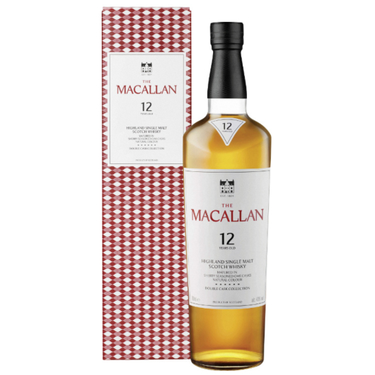 The Macallan 12 Jahre Double Cask Highland Single Malt Scotch Whisky / 40 % vol / 0,7 Liter-Flasche in Geschenkkarton