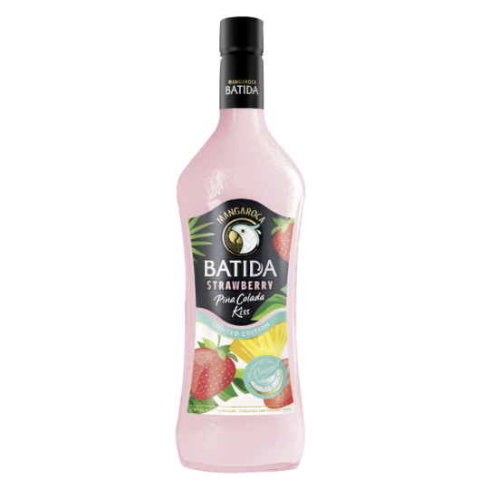 Mangaroca Batida Strawberry Piña Colada Kiss Likör / 16 % vol / 0,7 Liter-Flasche