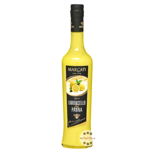 Marcati: Crema Limoncello & Panna Likör / 17 % vol / 0,5 Liter-Flasche