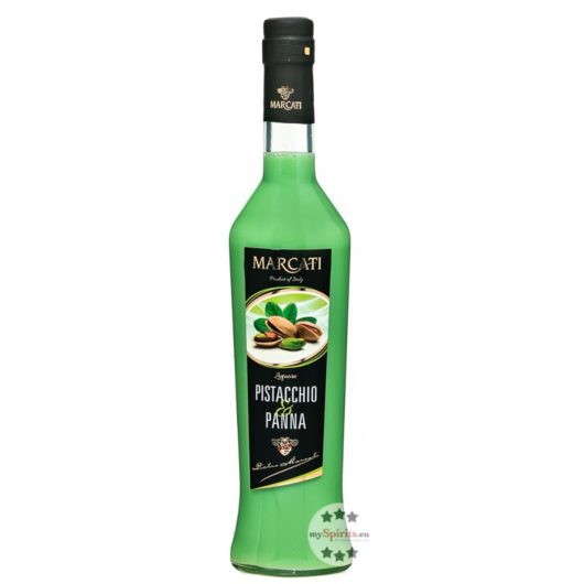 Marcati: Crema Pistacchio & Panna Likör / 17 % vol / 0,5 Liter-Flasche
