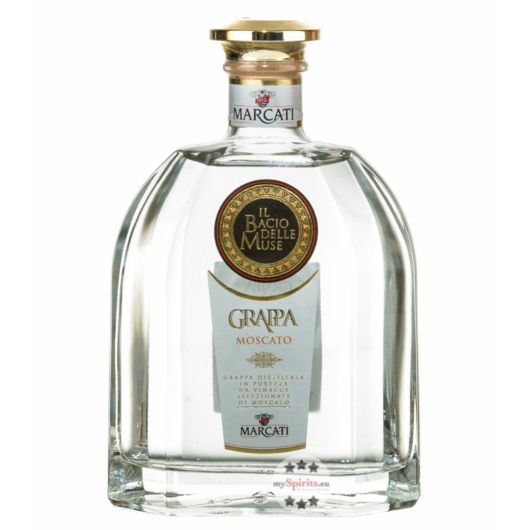 Marcati Grappa Moscato „Il Bacio delle Muse“ / 40 % Vol. / 0,7 Liter-Flasche