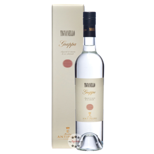 Marchesi Antinori: Grappa Tignanello / 42 % Vol. / 0,5 Liter-Flasche in Geschenkkarton