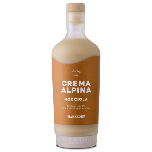 Marzadro Crema Alpina Nocciola Haselnusslikör / 17 % Vol. / 0,7 Liter-Flasche