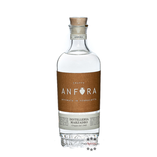 Marzadro Grappa Anfora – Grappa aus Terrakottabehältern / 43 % Vol. / 0,7 Liter-Flasche