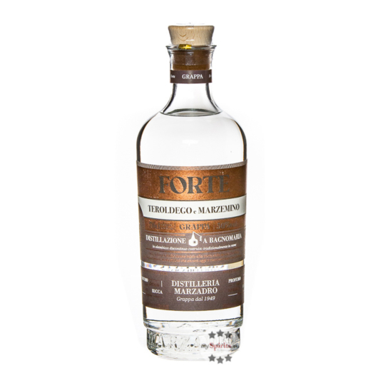 Marzadro Grappa Forte Teroldego e Marzemino / 50 % Vol. / 0,7 Liter-Flasche