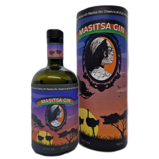 Masitsa Gin No 2 / 40,7 % vol / 0,5 Liter-Flasche