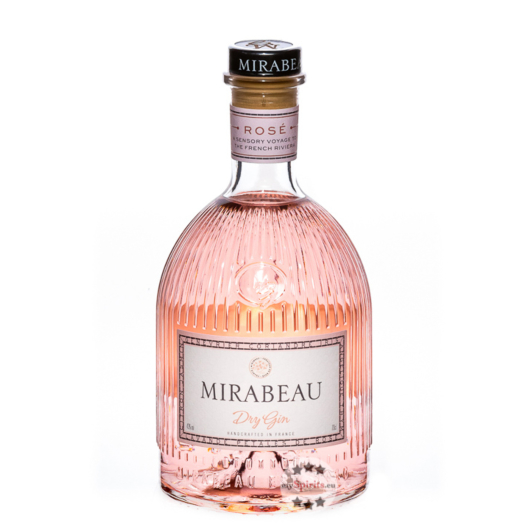 Mirabeau Dry Gin Rosé / 43 % Vol. / 0,7 Liter-Flasche