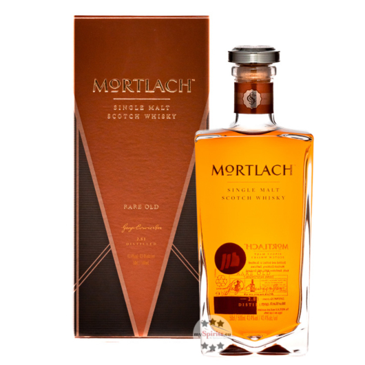 Mortlach Rare Old Speyside Single Malt Scotch Whisky - 2.81 distilled / 43,4 % vol. / 0,5 L Flasche
