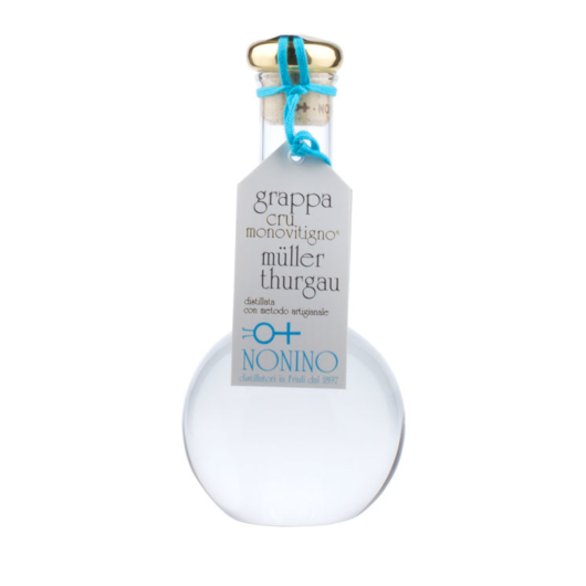 Nonino Grappa Cru Monovitigno Müller-Thurgau / 45 % Vol. / 1,0 Liter-Flasche im Karton