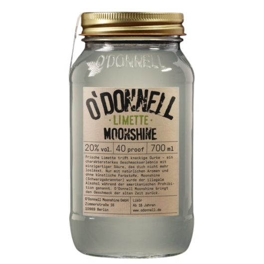 O'Donnell Limette Moonshine Likör / 20 % vol / 0,7 Liter-Flasche