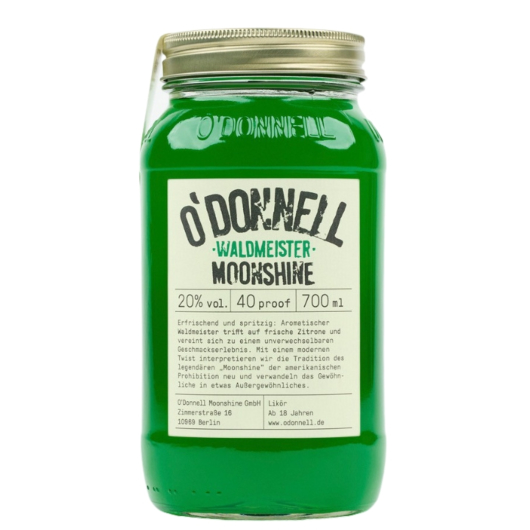 O'Donnell Waldmeister Moonshine Likör / 20 % vol / 0,7 Liter-Flasche