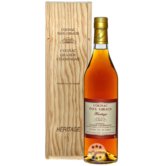 Paul Giraud Héritage Cognac Grande Champagne / 40 % Vol. / 0,7 Liter-Flasche in Holzbox