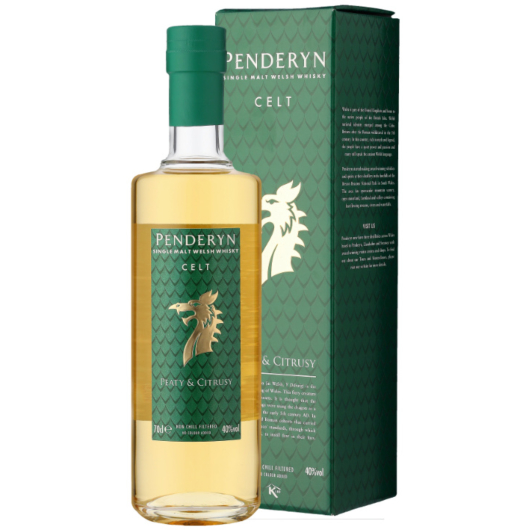 Penderyn Celt Single Malt Welsh Whisky / 40 % vol / 0,7 Liter-Flasche in Geschenkbox