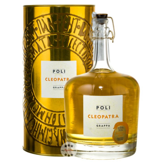 Poli Grappa Cleopatra Moscato Oro / 40 % Vol. / 0,7 Liter-Flasche in Geschenkdose