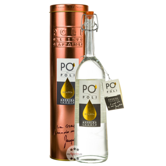 Poli Po’Di Poli Grappa Morbida / 40 % Vol. / 0,7 Liter-Flasche in Geschenkdose