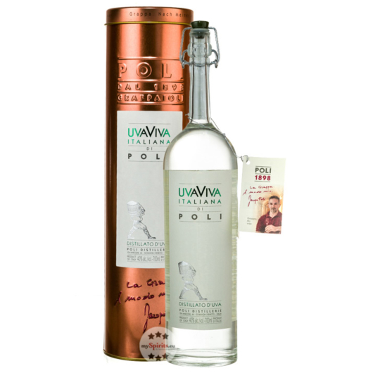 Poli UvaViva Italiana di Poli / 40 % Vol. / 0,7 Liter-Flasche in Geschenkdose