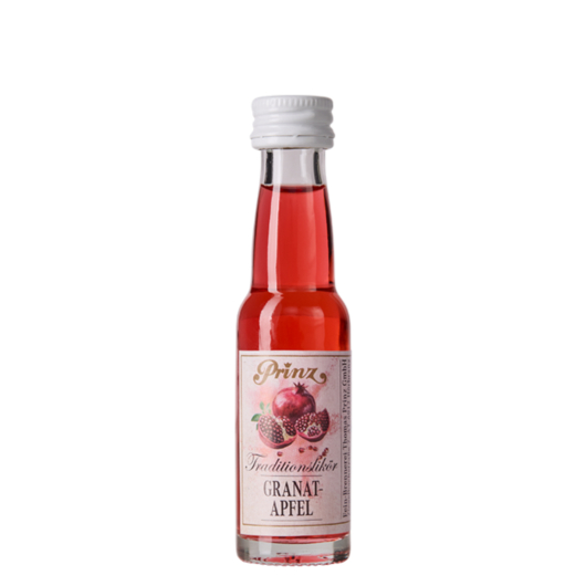 Prinz Granatapfel Likör Traditionslikör Miniatur / 17 % vol / 0,02 Liter-Flasche