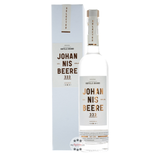 Prinz Hafele 333 Johannisbeere – Sortenreiner Hafele Brand / 45 % vol. / 0,5 Liter-Flasche