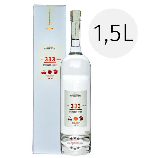 Prinz Hafele Brand 333 Steinobst Cuvée / 45 % Vol. / 1,5 Liter-Flasche