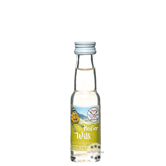 Prinz Heißer Willi Likör Miniatur / 16 % Vol. / 0,02 Liter-Flasche
