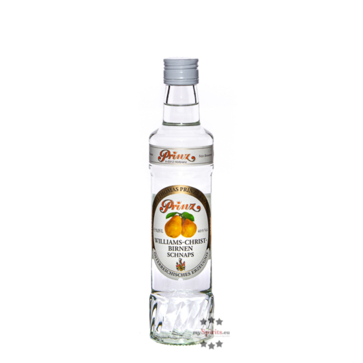 Prinz: Williams-Birnen Schnaps / 40% Vol. / 0,35 Liter - Flasche