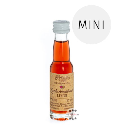 Prinz: Zwetschkenstrudel Likör Miniatur / 16 % Vol. / 0,02 Liter-Flasche