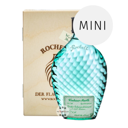 Rochelt: Wachauer Marille Edelbrand Flachmann / 50 % vol / 0,1 Liter-Flasche