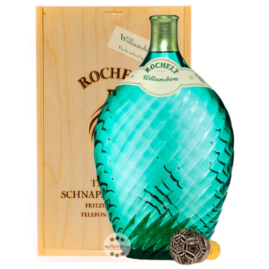 Rochelt Williamsbirne Edelbrand aus Williamsbirnen / 50 % Vol. 0,7 Liter in Holzkiste