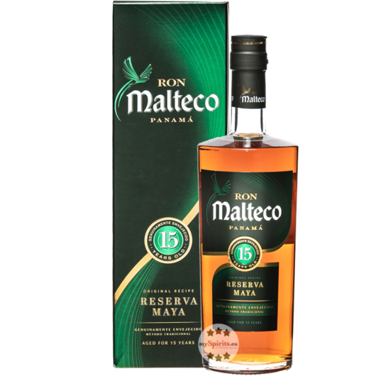 Ron Malteco 15 Años Rum Reserva Maya / 40 % Vol. / 0,7 Liter-Flasche in Geschenkbox