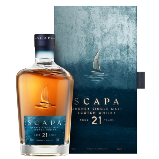Scapa 21 Jahre Orkney Single Malt Scotch Whisky / 52,9 % vol / 0,7 Liter-Flasche
