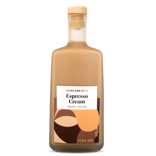 Schladerer Espresso Cream Sahnelikör / 17,5 % vol / 0,5 Liter-Flasche