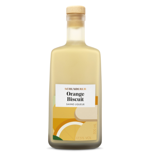 Schladerer Orange Biscuit Sahnelikör / 17,5 % vol / 0,5 Liter-Flasche