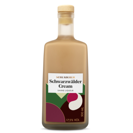 Schladerer Schwarzwälder Cream Sahnelikör / 17,5 % vol / 0,5 Liter-Flasche