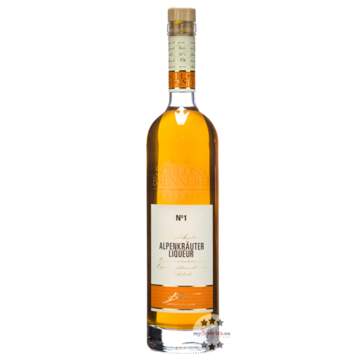 Schlossbrennerei Tegernsee Alpenkräuter Liqueur No. 1 / 30 % Vol. / 0,7 Liter-Flasche