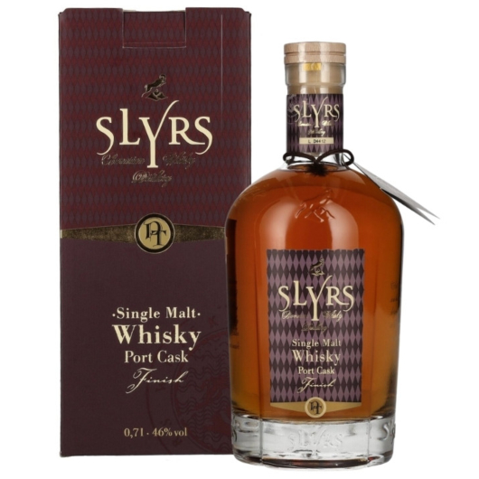 Slyrs Port Fass finished Whisky / 46 % Vol. / 0,7 Liter-Flasche in Karton