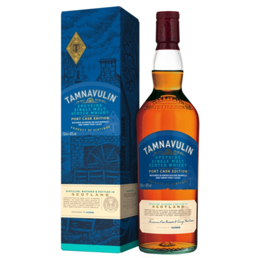 Tamnavulin Port Cask Speyside Single Malt Scotch Whisky / 40 % vol / 0,7 Liter-Flasche