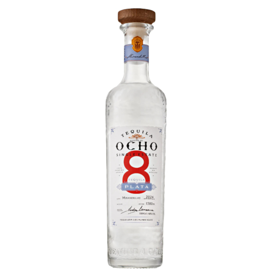 Tequila Ocho Plata / 40 % vol / 0,5 Liter-Flasche