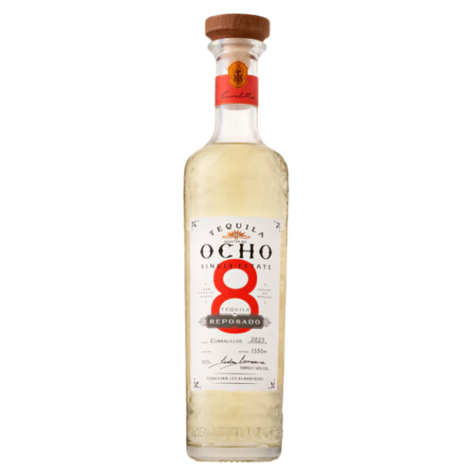 Tequila Ocho Reposado / 40 % vol / 0,5 Liter-Flasche