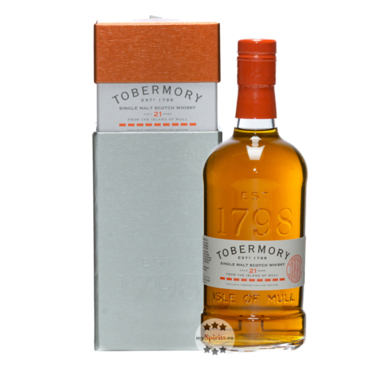 Tobermory Oloroso 21 Jahre Single Malt Scotch Whisky / 46,3 % Vol. / 0,7 Liter-Flasche in Geschenkkarton