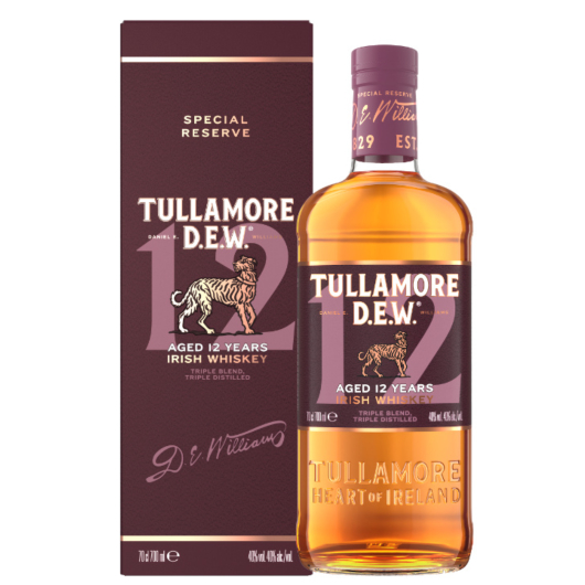 Tullamore D.E.W. 12 Years Irish Whiskey Special Reserve / 40 % Vol. / 0,7 Liter-Flasche in Geschenkbox