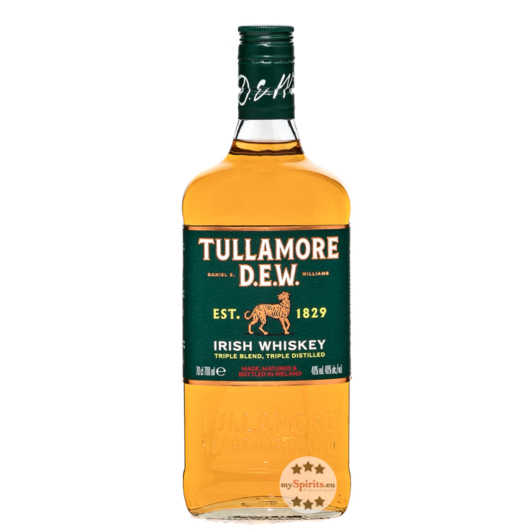 Tullamore D.E.W. Irish Whiskey Triple Distilled / 40 % vol / 0,7 Liter-Flasche