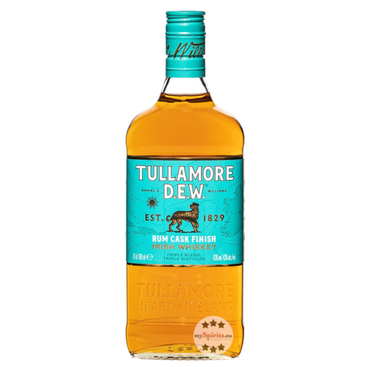 Tullamore D.E.W. Rum Cask Finish Irish Whiskey / 43 % Vol. / 0,7 Liter-Flasche