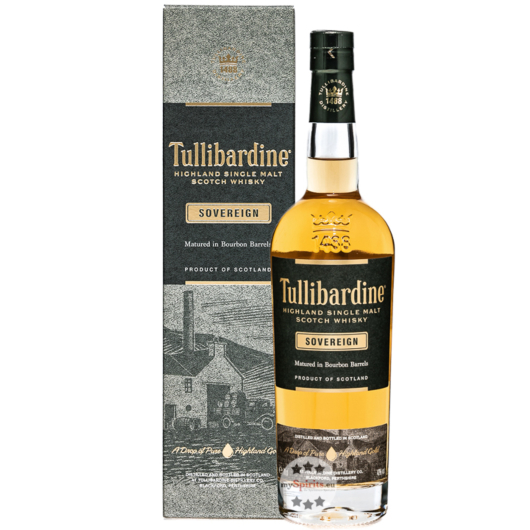 Tullibardine Sovereign Highland Single Malt Scotch Whisky / 43 % Vol. / 0,7 Liter-Flasche in Geschenkbox