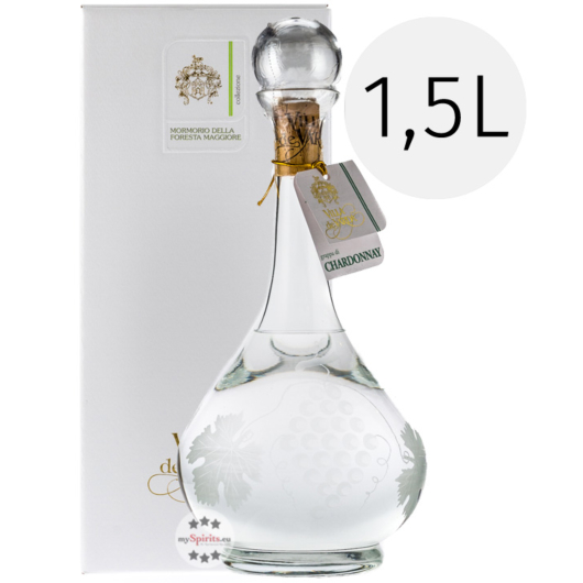 Villa de Varda Grappa Chardonnay Mormorio Della Foresta / 40 % vol / 1,5 Liter-Flasche