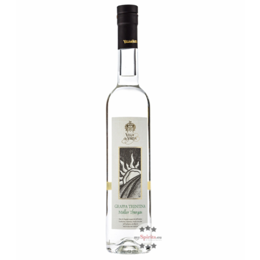 Villa de Varda Grappa Müller Thurgau Mezzolitro / 40 % Vol. / 0,5 Liter-Flasche