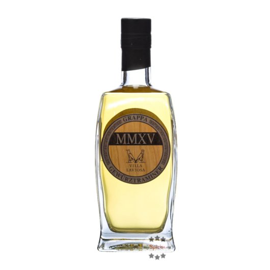 Villa Laviosa MMXV Grappa Gewürztraminer Invecchiata / 41 % Vol. / 0,5 Liter-Flasche