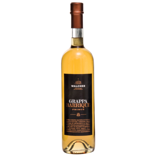 Walcher Grappa Barrique Primus / 40 % vol / 0,7 Liter-Flasche