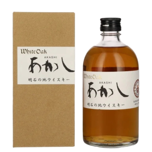 White Oak Akashi Japanese Blended Whisky / 40 % vol / 0,5 Liter-Flasche in Karton