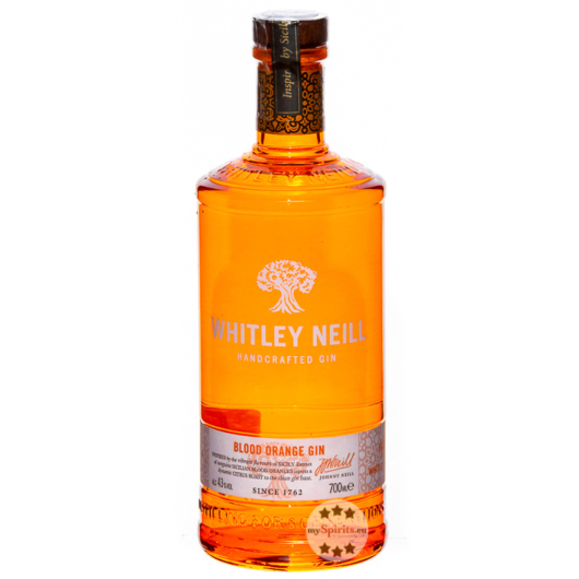 Whitley Neill Blood Orange Gin Handcrafted / 43 % Vol. / 0,7 Liter-Flasche