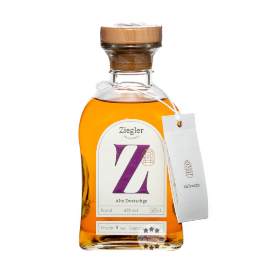 Ziegler Alte Zwetschge Edelobstbrand / 43 % Vol. / 0,5 Liter-Flasche